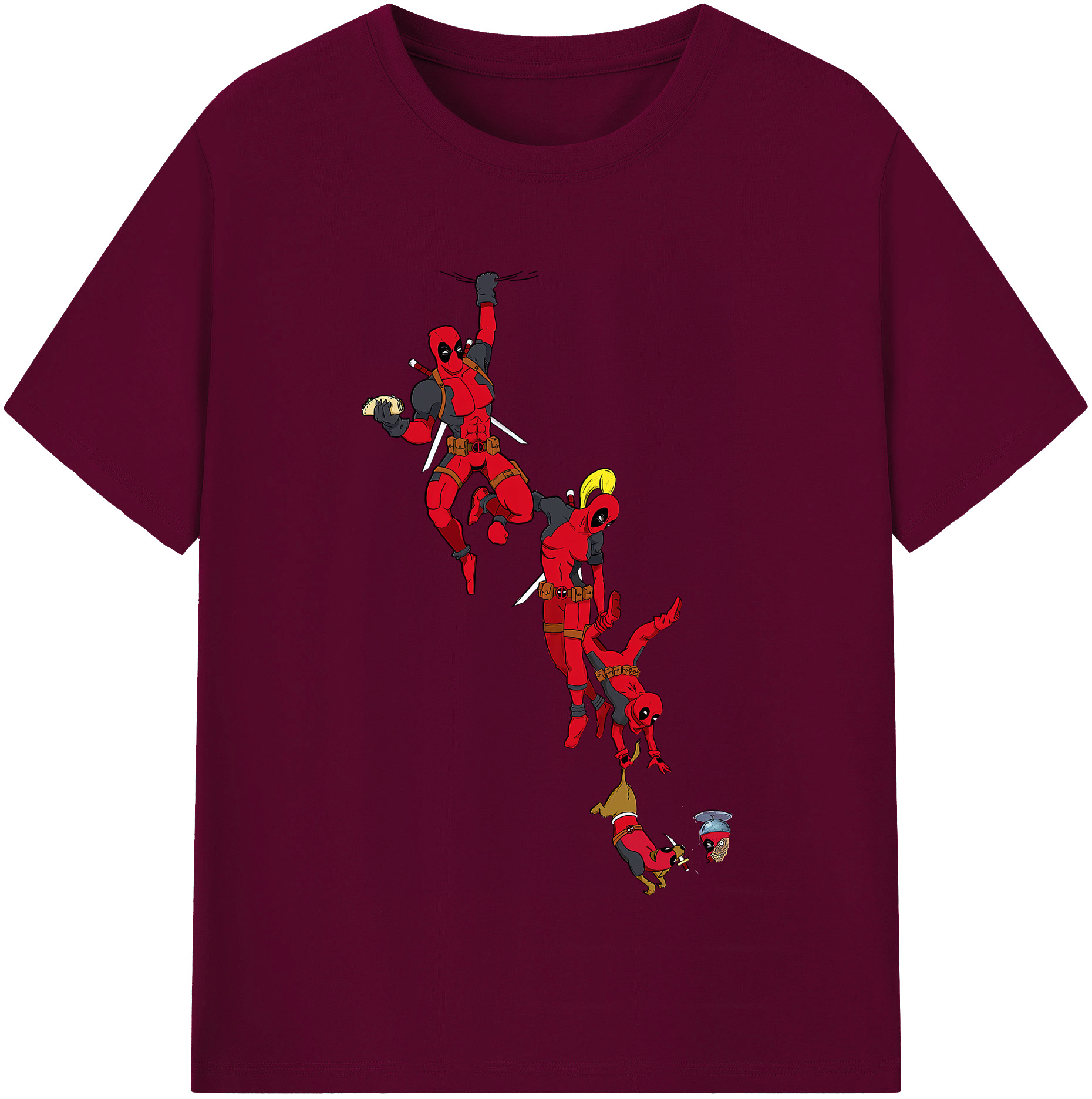 （画像用） Deadpool デッドプール レディースカジュアルプリントTシャツ（綿100％）